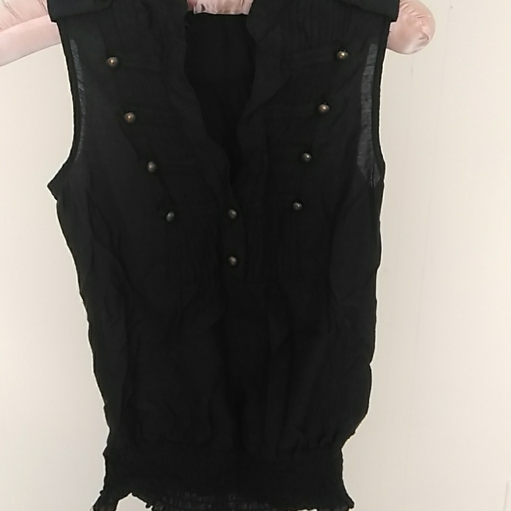 Poetry Blue VNeck Blouse